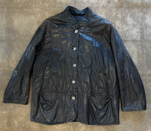 Vintage Bergdorf Goodman Quilted leather reversible jacket-XL