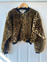 Vintage leopard print crop jacket