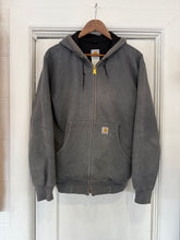 Vintage Y2K Carhartt, gray heavy lined zip up hoodie | small￼
