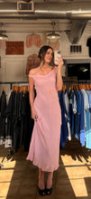 90’s Newport News Rose Beaded Bias Cut Maxi Dress | size 12