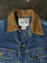 Vintage 1980s Lee Storm Rider Blanket Lined Denim Jacket|Medium