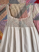 Antique Edwardian Cotton Crochet Slip | sm/m