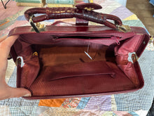 Vintage 1980s Red Eel Skin Doctor Bag Frame
Satchel Crossbody Purse