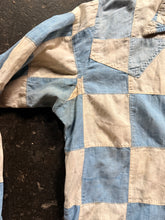 Vintage 70’s Chambray Patchwork Shirt | small