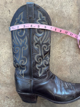 Vintage dark brown Justin cowgirl boots|size 8.5