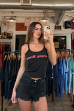 80’s Sleeping Beauty Cropped Lace Trim Tank | medium
