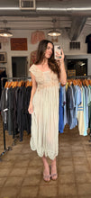 Antique 30’s Silk Chiffon pale blue slip dress | large