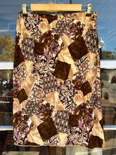 Y2K novelty pattern midi skirt- M/L