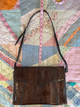 Vintage 80’s dark brown eel skin purse