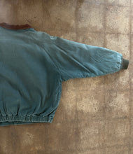 Vintage 90s Faded Sage Green Walls Blizzard-Pruf Canvas Bomber Jacket|XL
