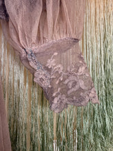 Rare! 30’s 40’s Lavender Net Lace Gown | xxs