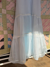 70’s Pale Blue Prairie Dress | M/L