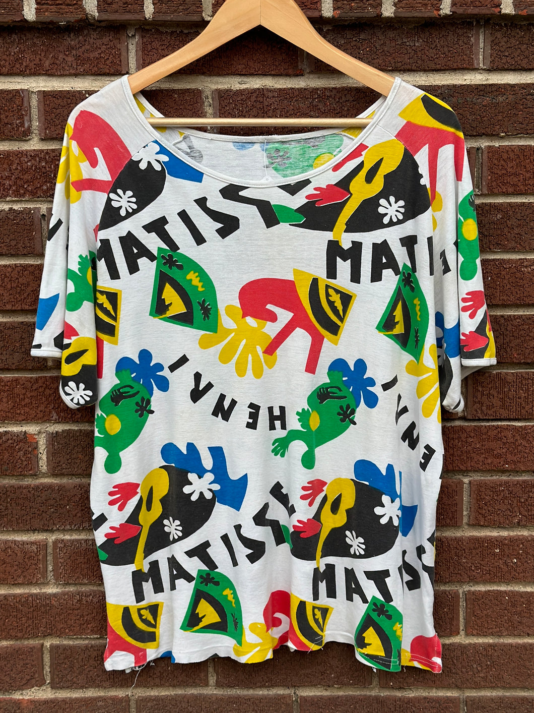 90’s Matisse all over print shirt | M