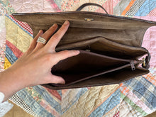 Vintage 80’s dark brown eel skin purse