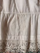 Antique Edwardian Cotton Crochet Slip | sm/m