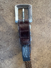Vintage braided leather belt-medium