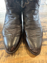 Vintage dark brown Justin cowgirl boots|size 8.5