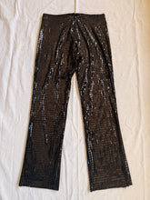 Vintage 90’s Low Rise Black Disco Pants | medium