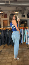 Vintage 70’s Blue Durene Varsity Jersey Tank | Xs/Sm
