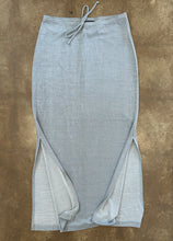 Vintage Silver Shimmery Maxi Skirt|Small