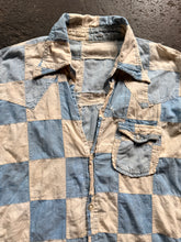 Vintage 70’s Chambray Patchwork Shirt | small