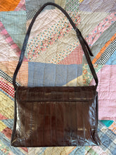 Vintage 80’s dark brown eel skin purse