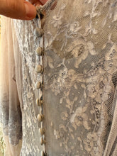 Rare! 30’s 40’s Lavender Net Lace Gown | xxs