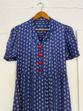 30’s 40’s cold rayon dress | small