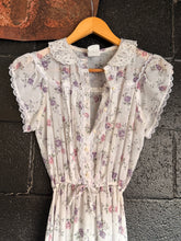 70’s Oops California Sheer Floral Prairie Dress | xs/sm