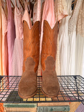 Vintage Dexter two tone leather & suede cowgirl boots | size 9