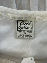 Vintage 90’s White Cotton Ruffle Mini Skirt|Medium