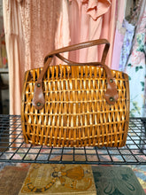 60’s Wicker Basket Turn Lock Purse