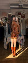 70’s Oops California Paisley Bell Sleeve Mini Dress | Sm/M