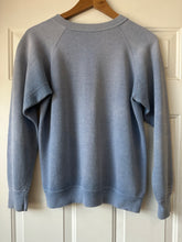 Vintage Faded Steel Blue Crewneck Sweatshirt|size medium