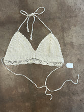 Vintage Beige Crochet Bralette|S/M