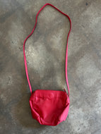 Vintage Red Leather Crossbody Purse
