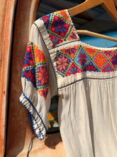 30’s Sheer Embroidered Peasant Blouse | xs