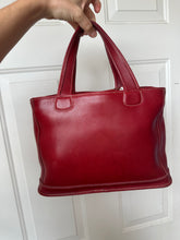 Vintage Coach Red Leather Bleecker Satchel Bag