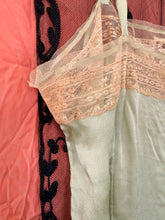 1920’s Green Silk Lace Slip Dress | M/L