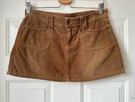 Vintage Y2K Bongo Corduroy Mini Skirt|size 7