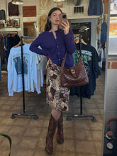 Y2K novelty pattern midi skirt- M/L