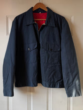 Vintage Navy Blue Zip Up Jacket | Tag Size Large