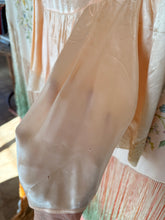 30’s Peach Satin Tulure Bed Jacket | Medium