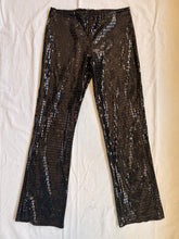 Vintage 90’s Low Rise Black Disco Pants | medium