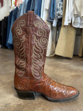 Vintage Tony Lama Brown Snakeskin Boots|9.5 D