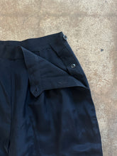 Vintage Black Wide Leg Trousers High Waisted Pleated Pants|Waist 26”