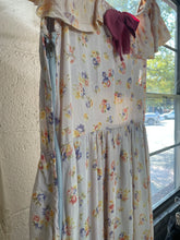 40’s Floral Acetate Handmade Gown | Xs/Sm