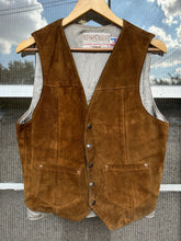 Vintage 70s Schott Rancher Brown Suede Western Cowboy Vest|Medium