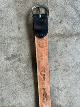 Vintage 90’s Western Black Leather Tooled Concho Belt