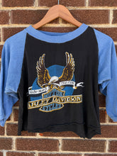 80’s Harley Davidson Cropped Tee | Size Small